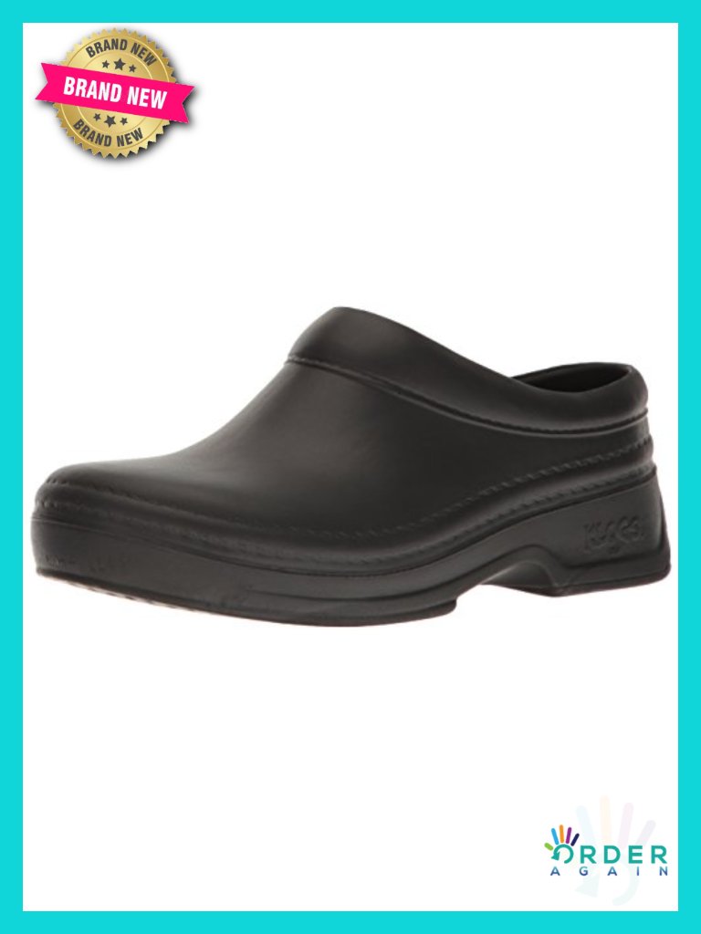 Fluid Resistant Slip-On Mule Clog Cushioned Insole